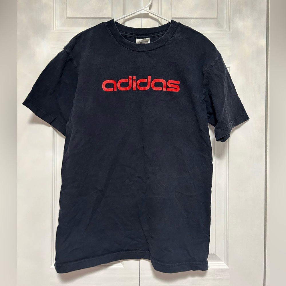 Adidas Men's Tee in Black with Red Branding